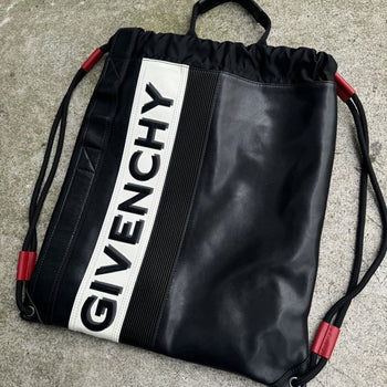 GIVENCHY 2019 LEATHER MC3 DRAWSTRING ATHLETIC BAG BACKPACK