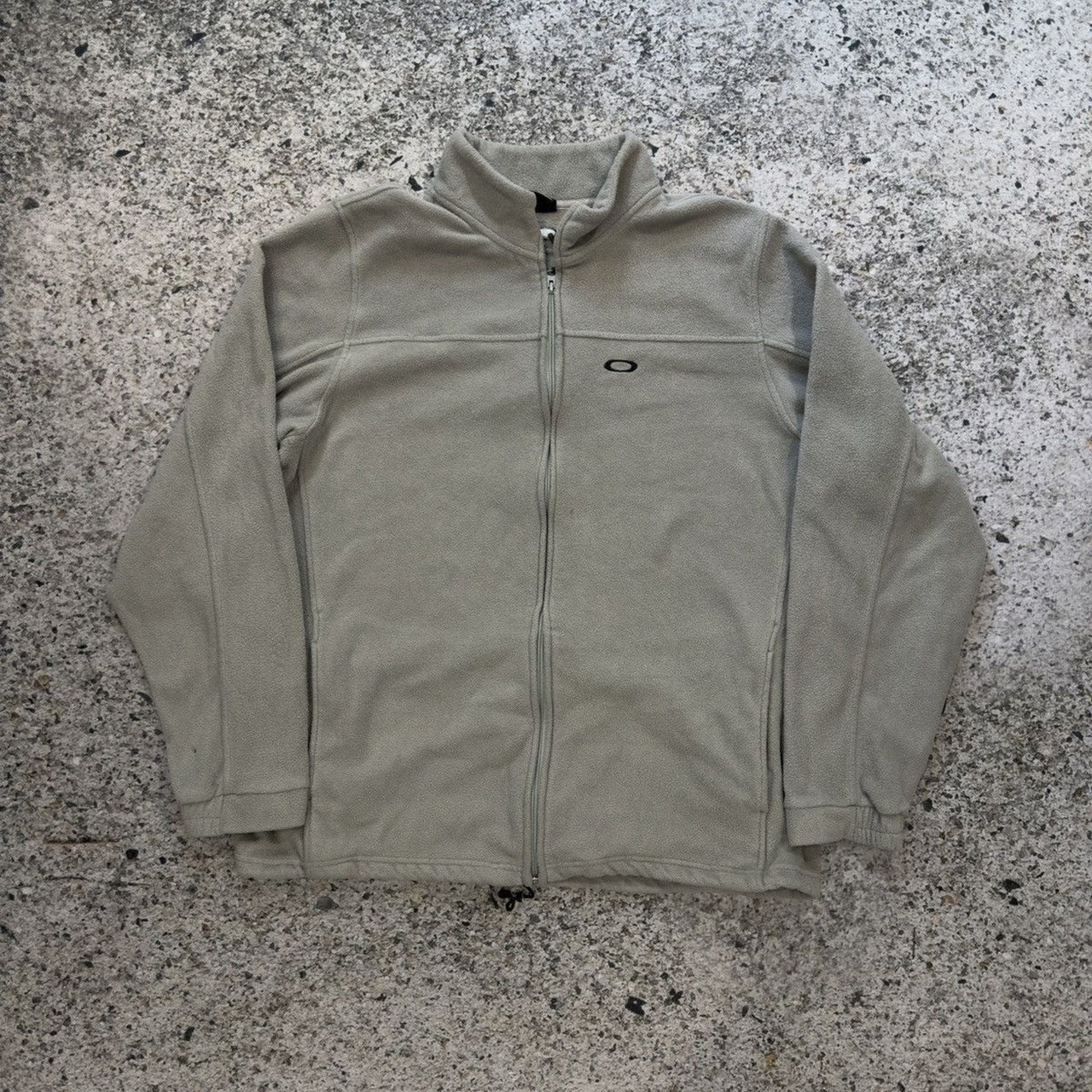 2000s Oakley Gray Fleece Zip Up