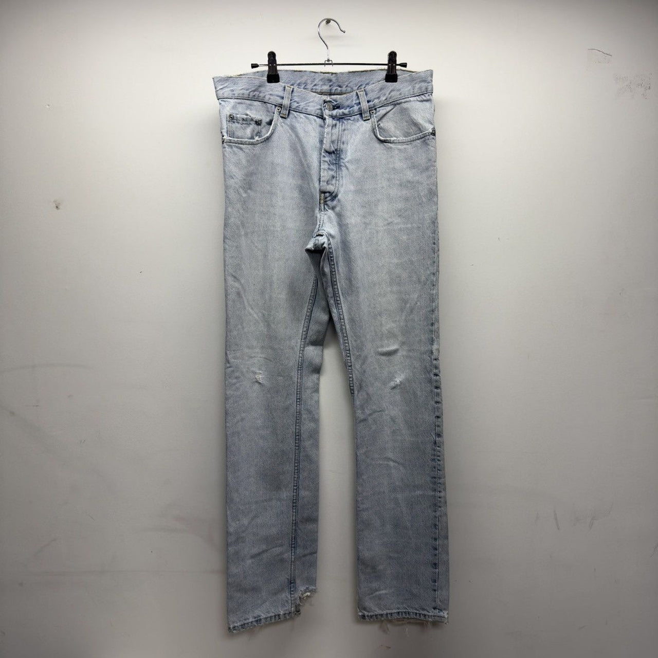 Helmut Lang Archive Distressed Fringe Jeans Italy