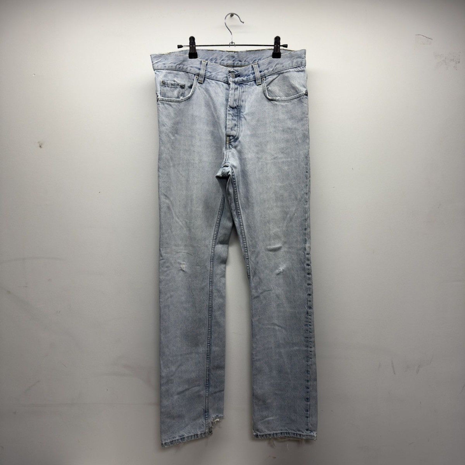 Helmut Lang Archive Distressed Fringe Jeans Italy