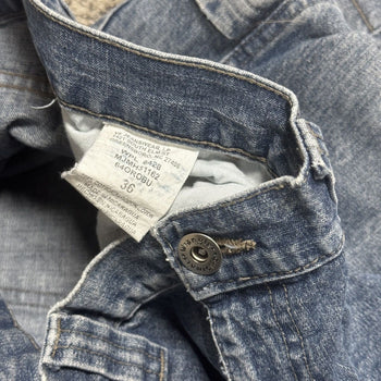 2000s Wrangler Thrashed Faded Distressed Denim Shorts