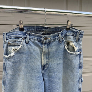 2000s Dickies Thrashed Faded Distressed Work Jeans