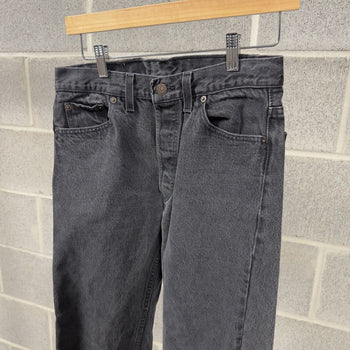 1990s Levi's 501 Faded Black Jeans - Made in USA