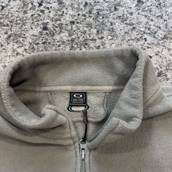 2000s Oakley Gray Fleece Zip Up