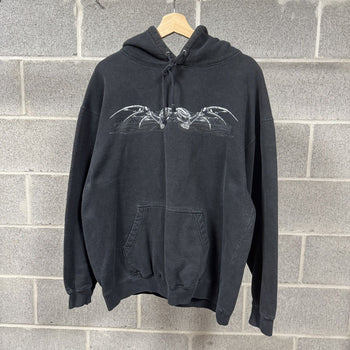 1990s Y2K Faded Dragon Skull Hoodie
