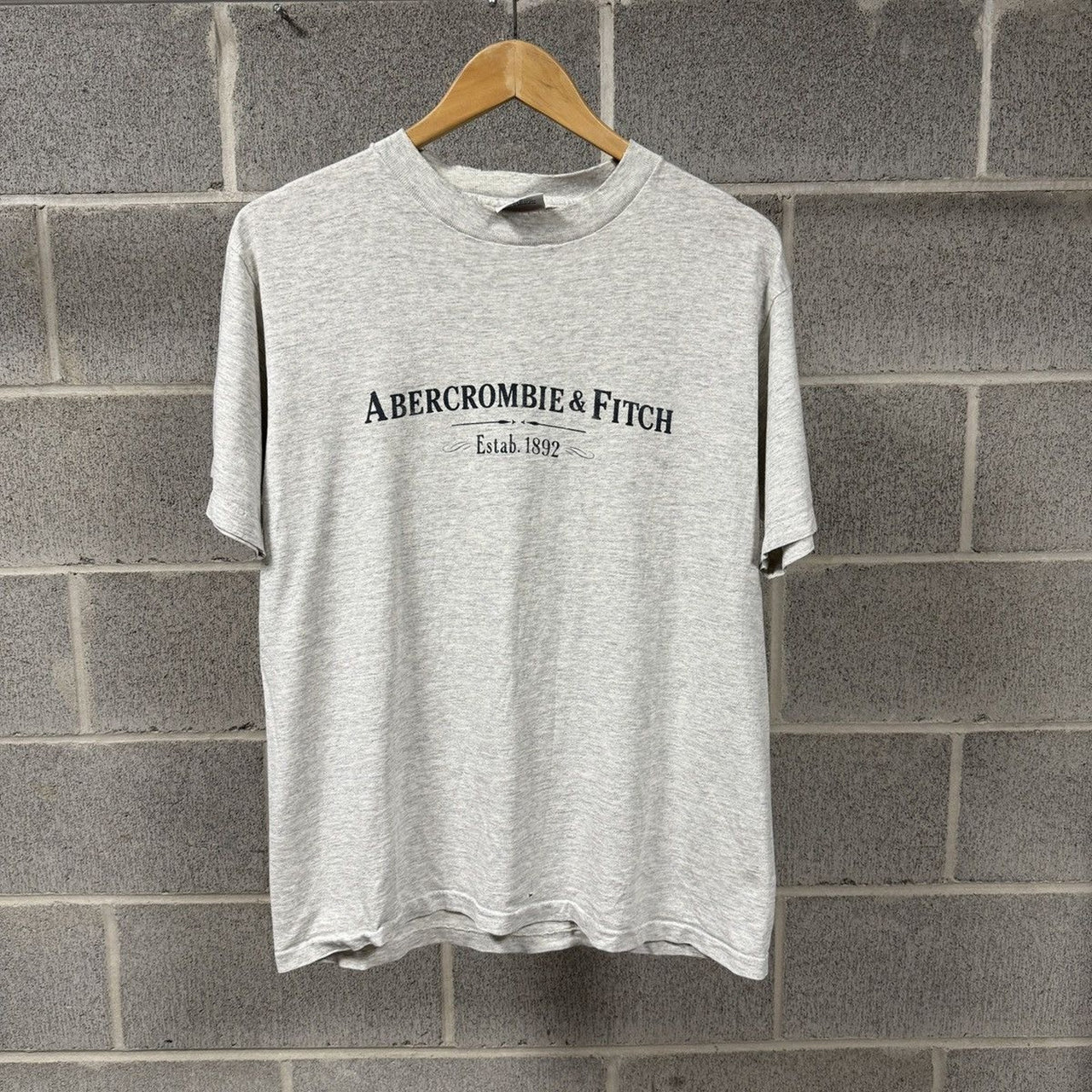 1990s Abercrombie & Fitch Logo Tee Thrashed