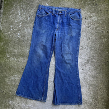 1970s LEVI'S 684 BIG BELL BOTTOM FLARE DENIM JEANS