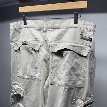 1990s Y2K Thrashed Levi's L2 Baggy Wide Cargo Pants