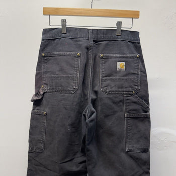 Carhartt Faded Distressed Black Double Knee Pants