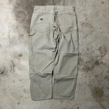 2000s LEE DUNGAREES BAGGY TAN CARPENTER PANTS