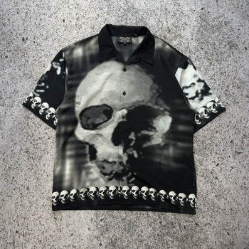 Camisa con calavera de libélula de los años 2000