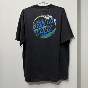 1990S FADED SANTA CRUZ NHS OG WAVE LOGO TEE