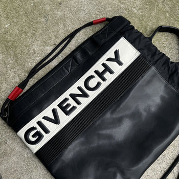 GIVENCHY 2019 LEATHER MC3 DRAWSTRING ATHLETIC BAG BACKPACK