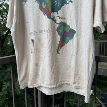 1990s Thrashed Faded Distressed World Biomes Tee