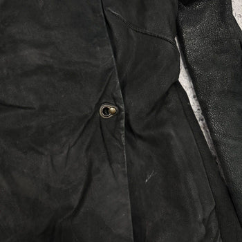 ISAAC SELLAM EXPERIENCE LAMBSKIN LEATHER DOWN JACKET