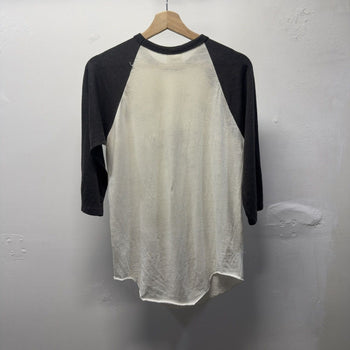 Vintage 1980s Made in USA Faded Distressed Sailor Raglan Tee