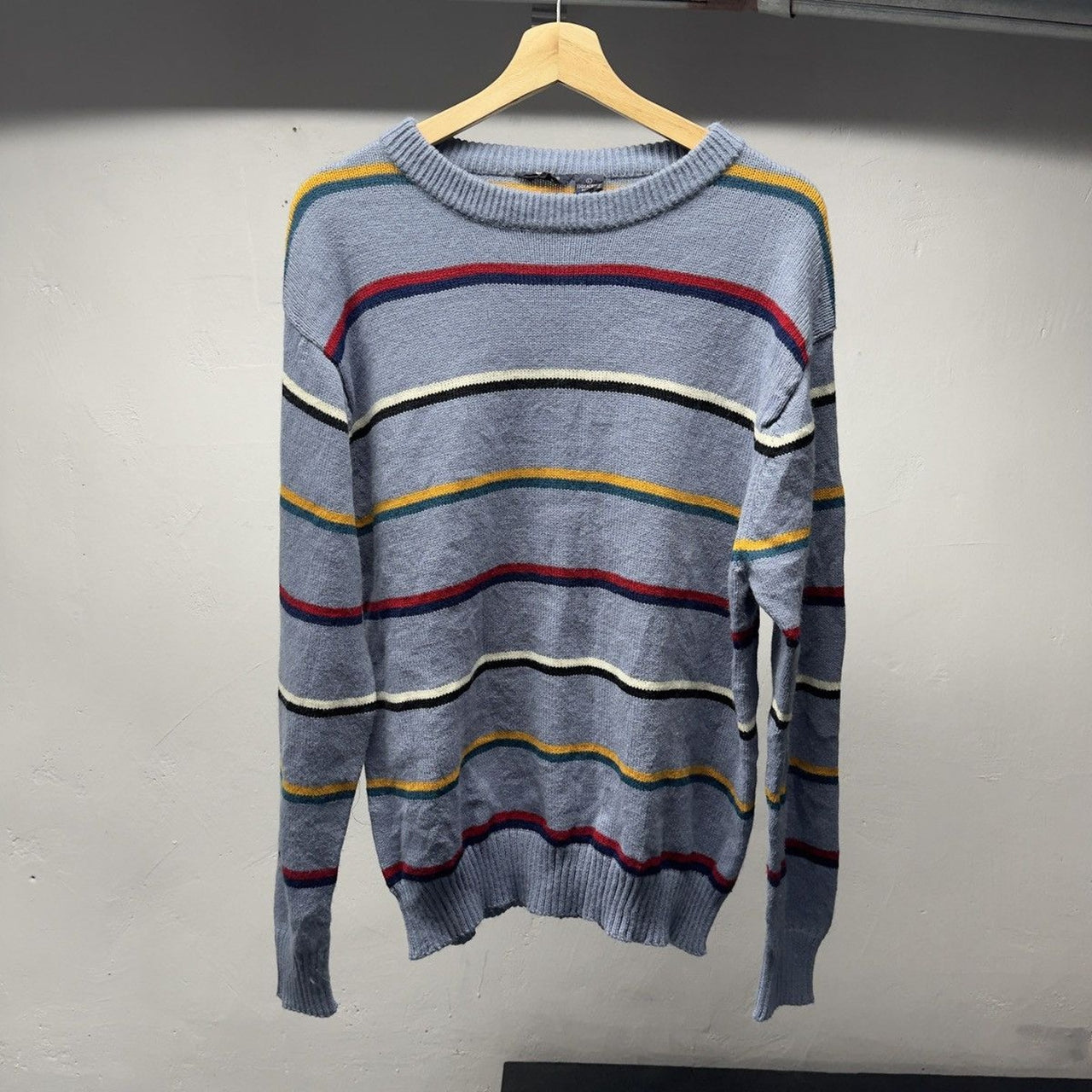 1990s Striped Knit Sweater ERD ERL Grunge Skater Chrome