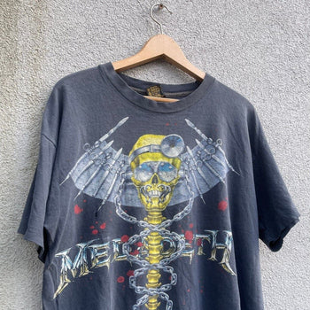 1990S THRASHED MEGADETH DR. VIC BAND TEE BROCKUM