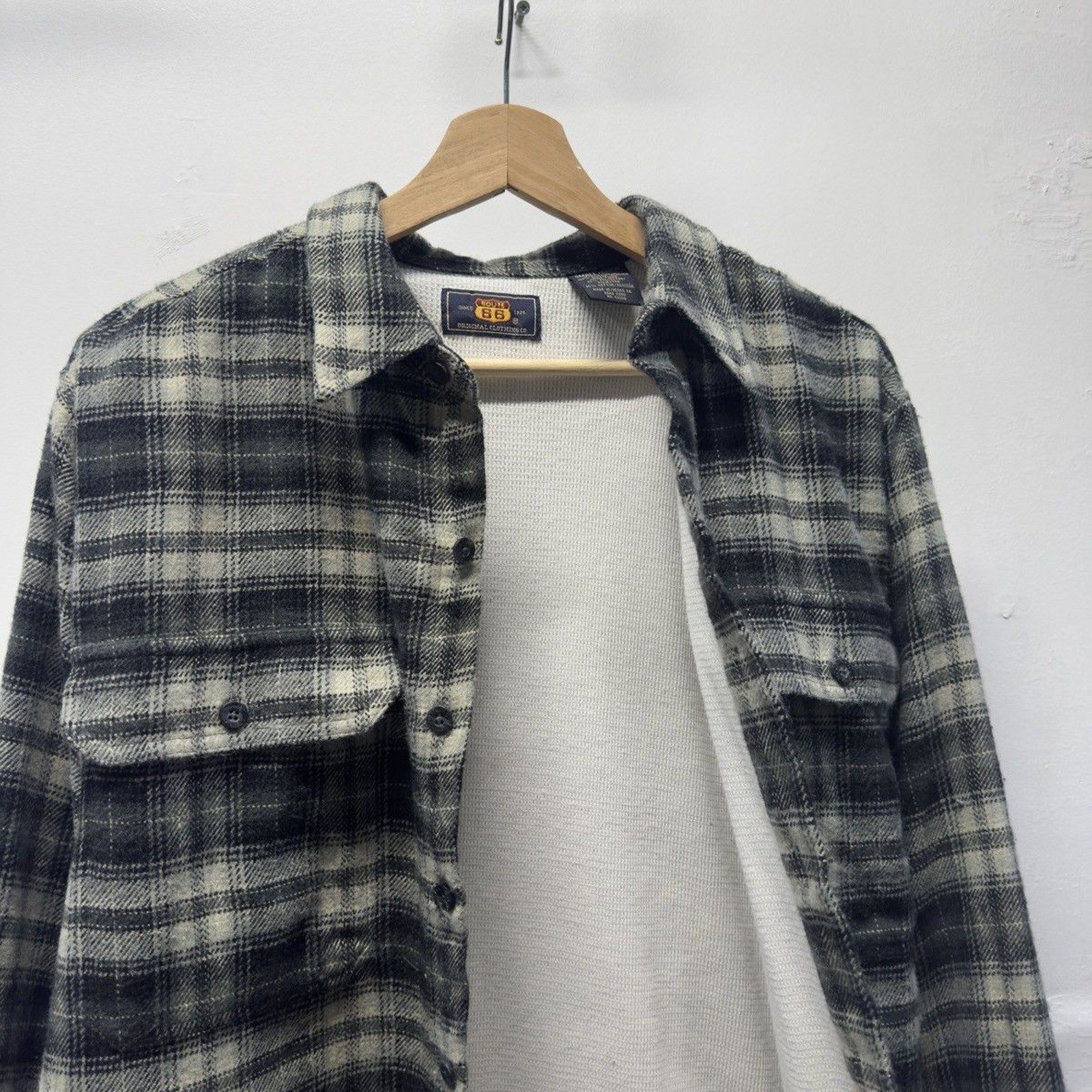 Vintage 2000s Plaid Thermal Lined Grunge Flannel Shirt