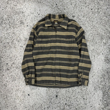 Chaqueta de franela de lana con cremallera de Diesel, años 80 y 90