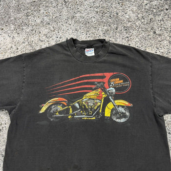 1990s Thrashed Faded Custom Chrome Biker Tee