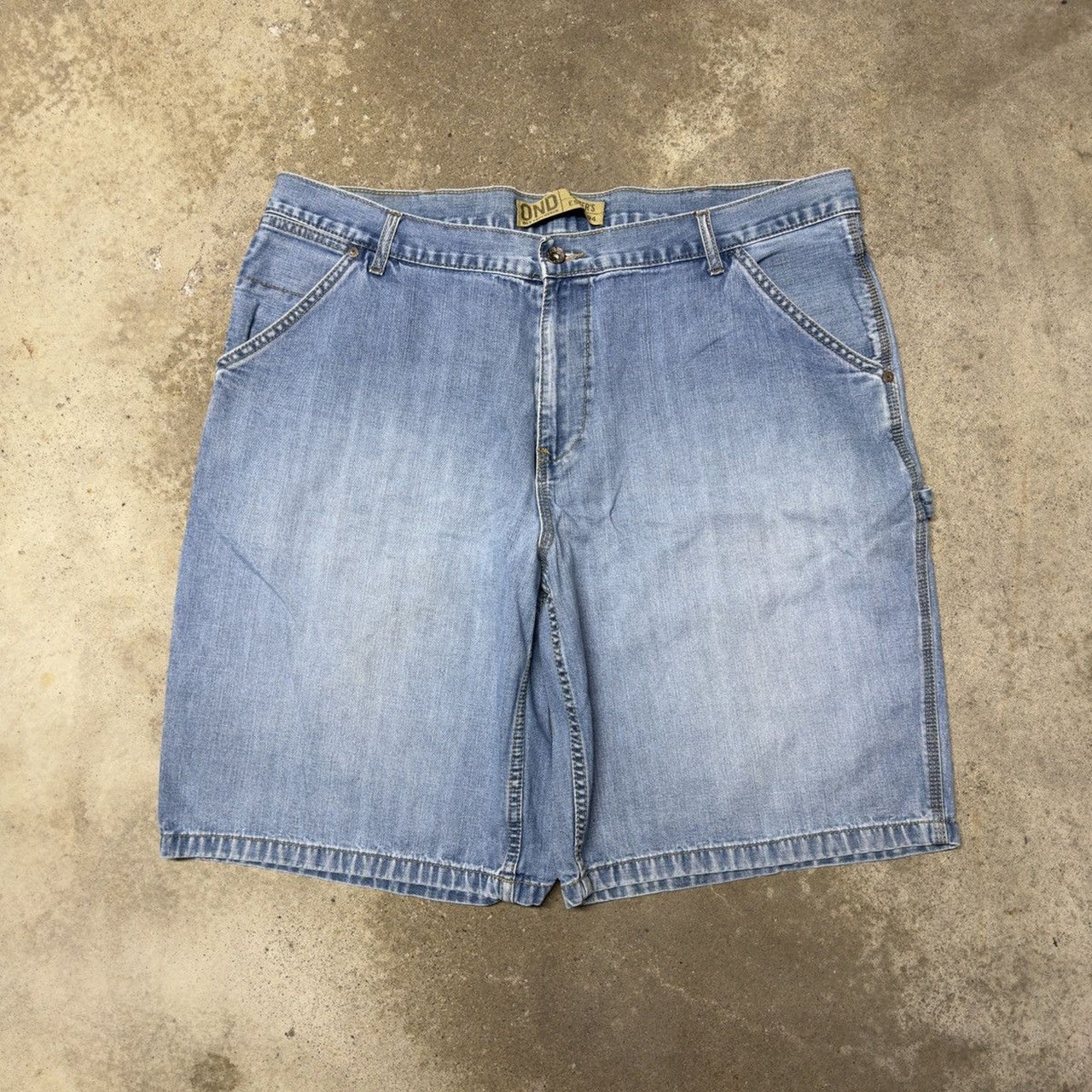 2000S BAGGY OLD NAVY FADED DENIM PAINTER JEAN SHORTS JORTS