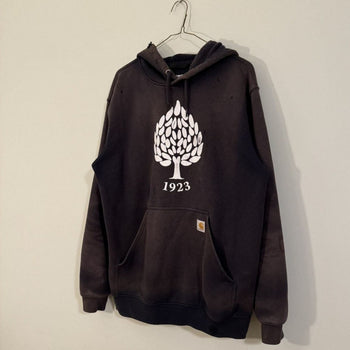 THRASHED FADED CARHARTT FADED TREE PRINT HOODIE