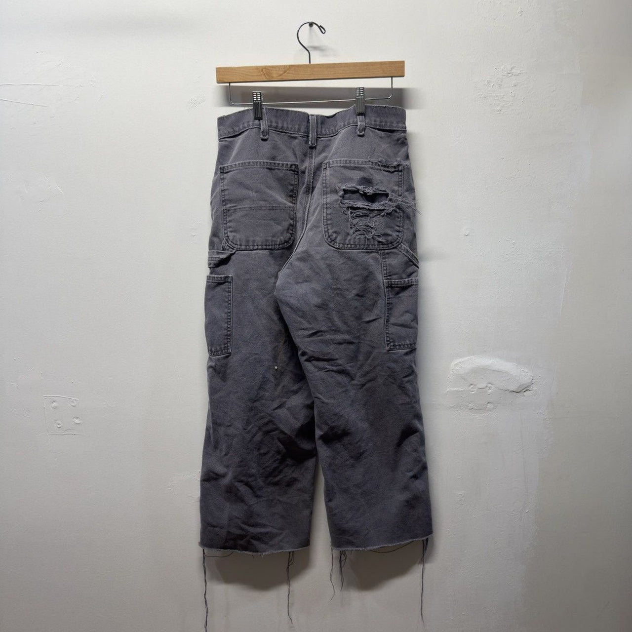 Vintage 2000s Carhartt Faded Distressed Cropped Carpenter Pants