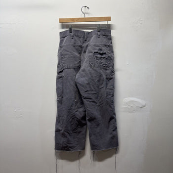 Vintage 2000s Carhartt Faded Distressed Cropped Carpenter Pants