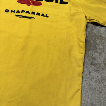 1950s 1960s PENNZOIL CHAPARRAL CHAIN STITCH BOWLING GARAGE SHIRT