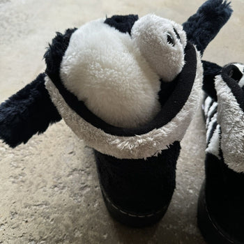 JEREMY SCOTT ADIDAS 2011 PANDA BEAR HIGH TOP SNEAKERS