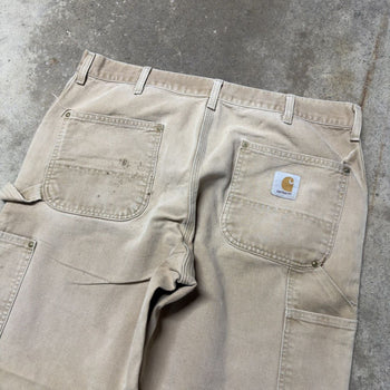 1990s CARHARTT TAN DOUBLE KNEE CARPENTER PANTS