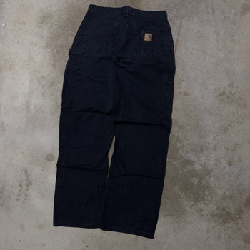 2000s CARHARTT BLACK RIPSTOP UTILITY CARPENTER PANTS