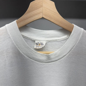 1980s Paper Thin Blank White Single Stitch Tee
