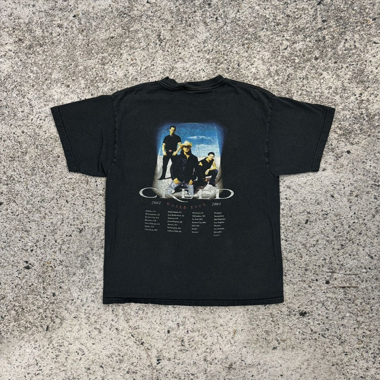 2002 2003 クリード フェイデッド ワールドツアー Tシャツ