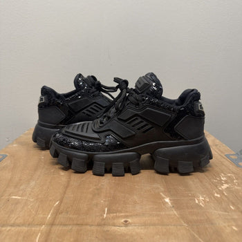 Prada Cloudbust Thunder Black Sequin Sneakers