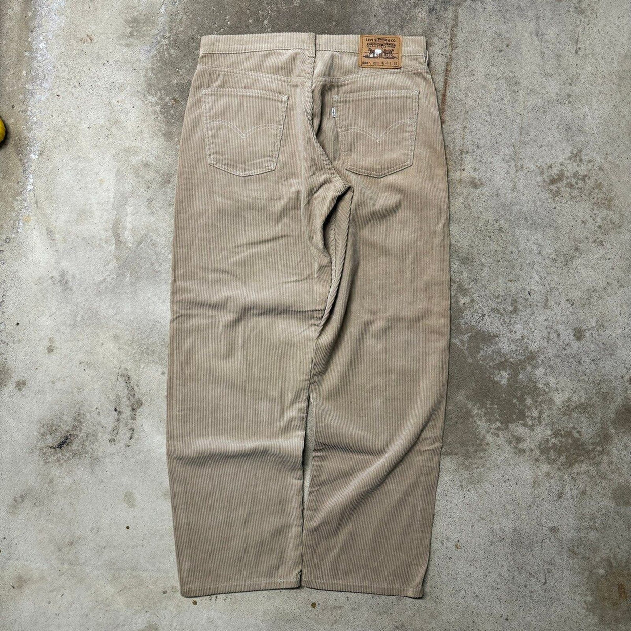 1990s LEVI’S 565 BAGGY LOOSE WIDE LEG CORDUROY PANTS