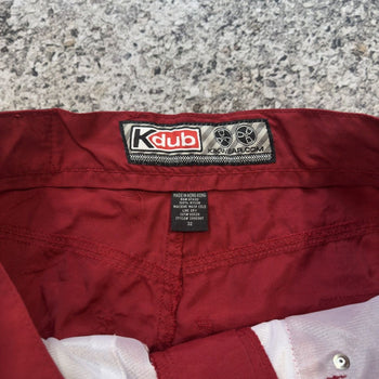 1990年代 Kikwear Kdub ナイロン レイブ バギー ワイドレッグ パンツ
