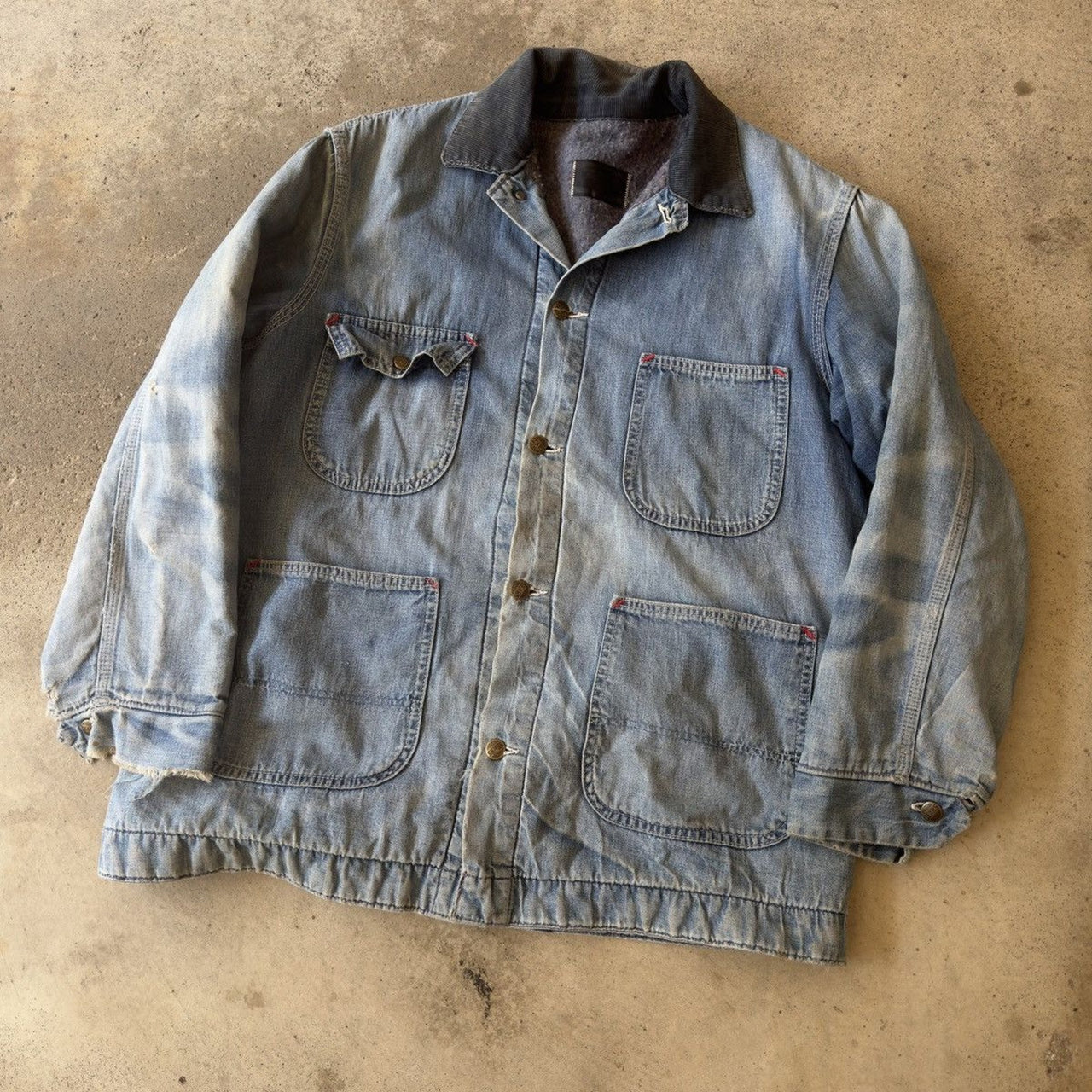 1970s SEARS WORK N' LEISURE THRASHED FADED WORK JACKET