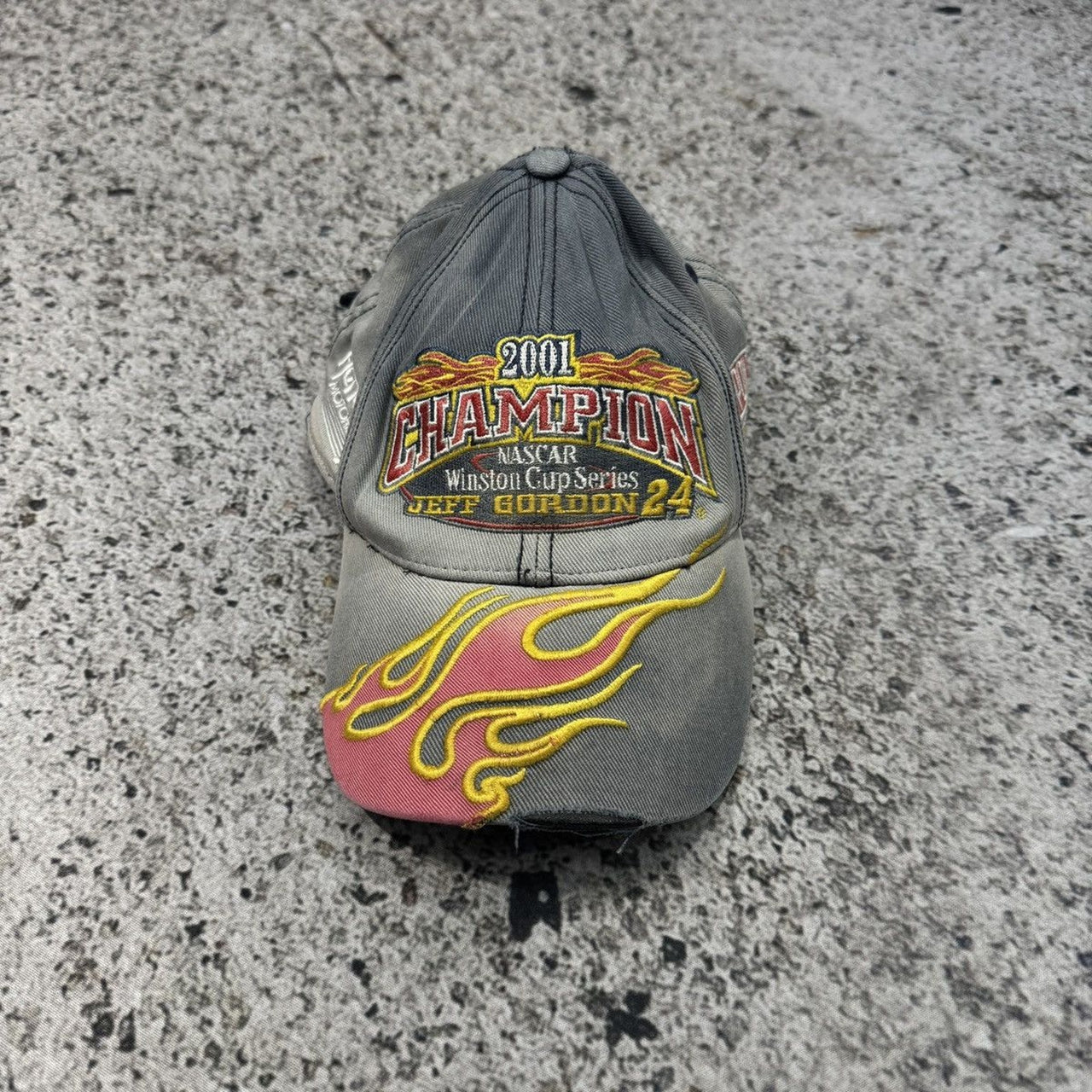 2000s THRASHED FADED NASCAR RACING HAT