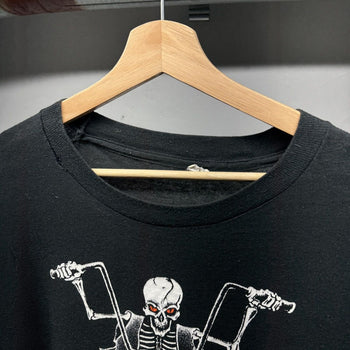 1990s Faded Death Rider Skull Biker Tee
