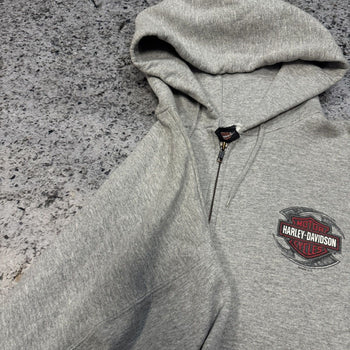 2000S HARLEY DAVIDSON FLAME ZIP UP HOODIE