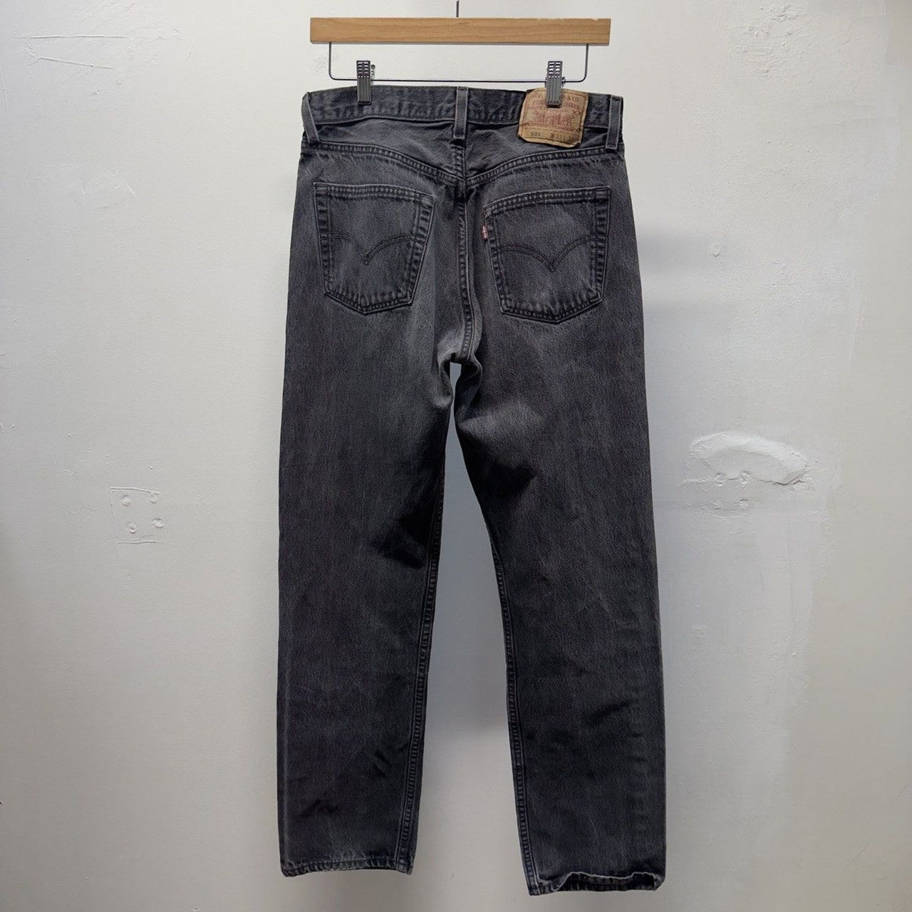Vintage 1990s Levi’s 501 Made in USA Faded Black Jeans