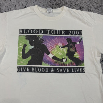 2007 Apple Blood Tour American Red Cross New York Promo Tee