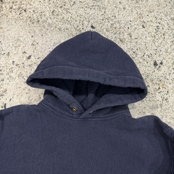 1990s Camber Heavyweight Faded Navy Blue Hoodie