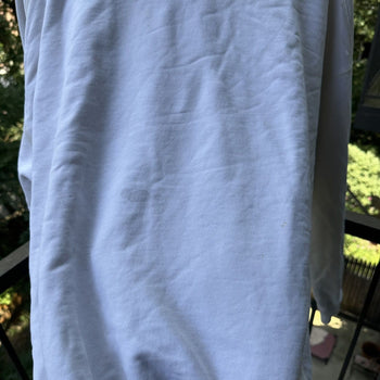 2000s Gap Thrashed White Henley Sweatshirt