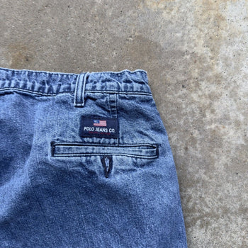 2000S POLO JEANS RALPH LAUREN BAGGY CARGO DENIM SKATER SHORTS JORTS