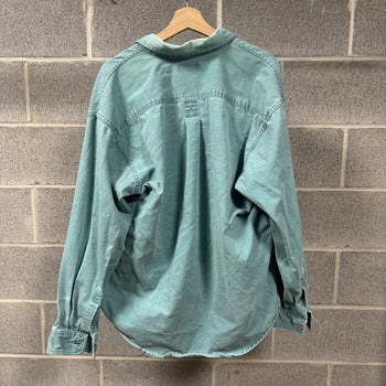 1990s LL Bean Thrashed Faded Distressed Work Shirt
