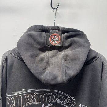 Vintage 1990s 2000s West Coast Choppers Faded Distressed Hoodie