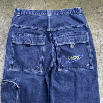 1990S/2000S Y2K PACO JEANS BAGGY DENIM CARGO SKATER JEANS